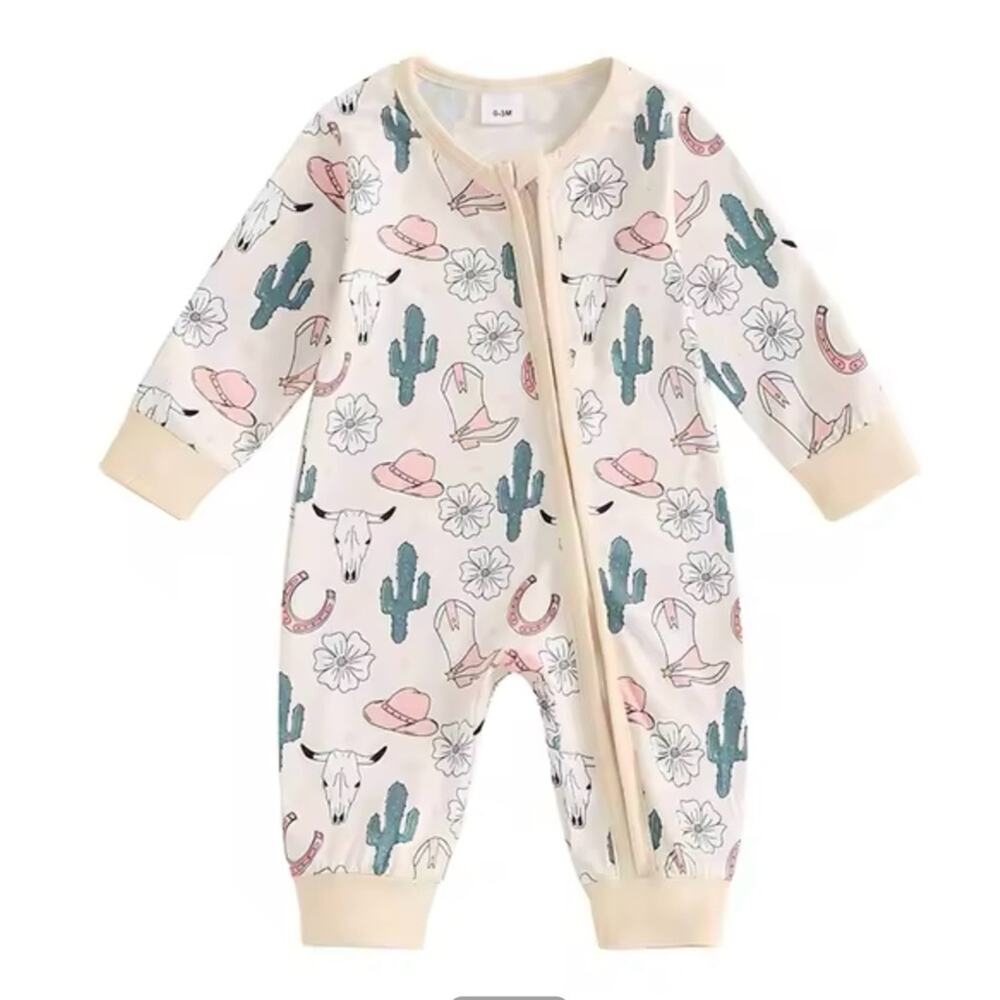 New western style sleeper baby girl 0-3 months